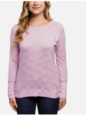 Champion Ladies' Long Sleeve Tee, PURPLE PEACOCK, S